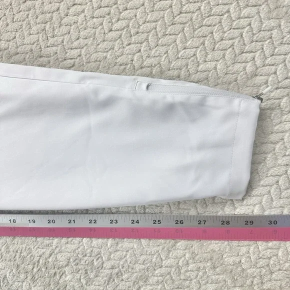 Primo Jogger Pants Mens 32 Regular White Golf Performance Tapered Ankle Zip - Picture 15 of 15